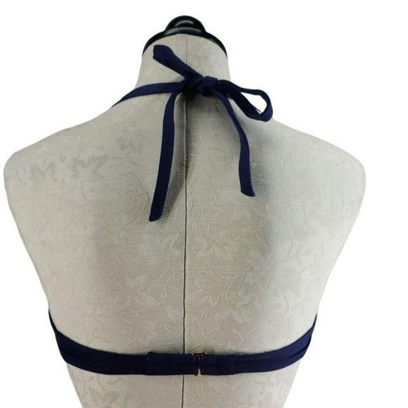 Victoria’s Secret Victoria Royal Blue Lace 34B Bikini Swimsuit Bathing suit Top - Picture 2 of 8